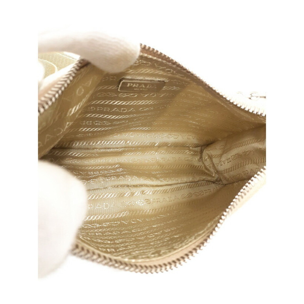 Prada ReEdition 2005 Saffiano Leather Chain Shoulder Bag White - Picture 3 of 9